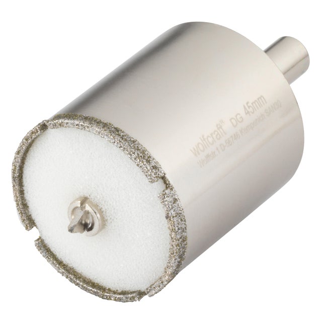 Trépan diamant carrelage WOLFCRAFT Diam.45 mm
