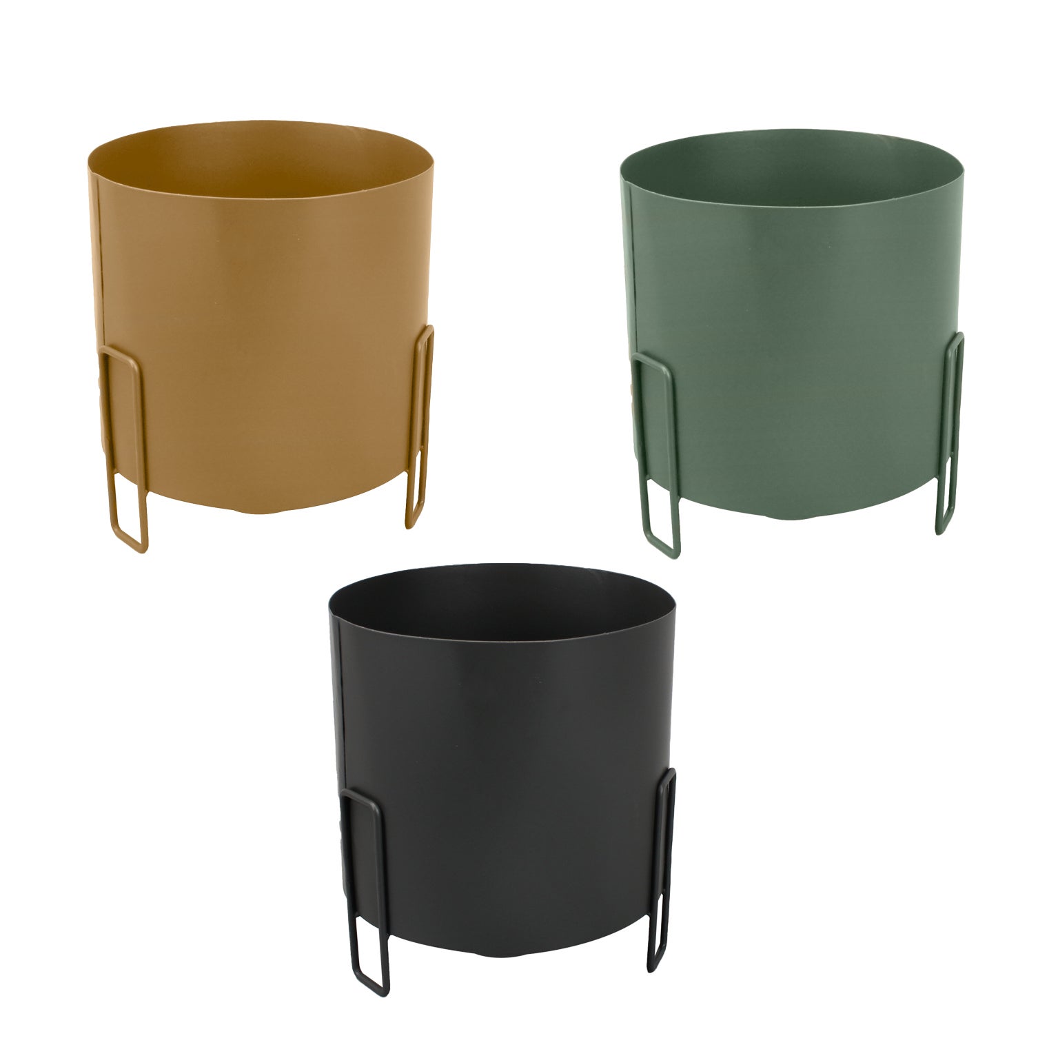 Set de 3 pots metal Livio 16.5 x 18 cm - 2