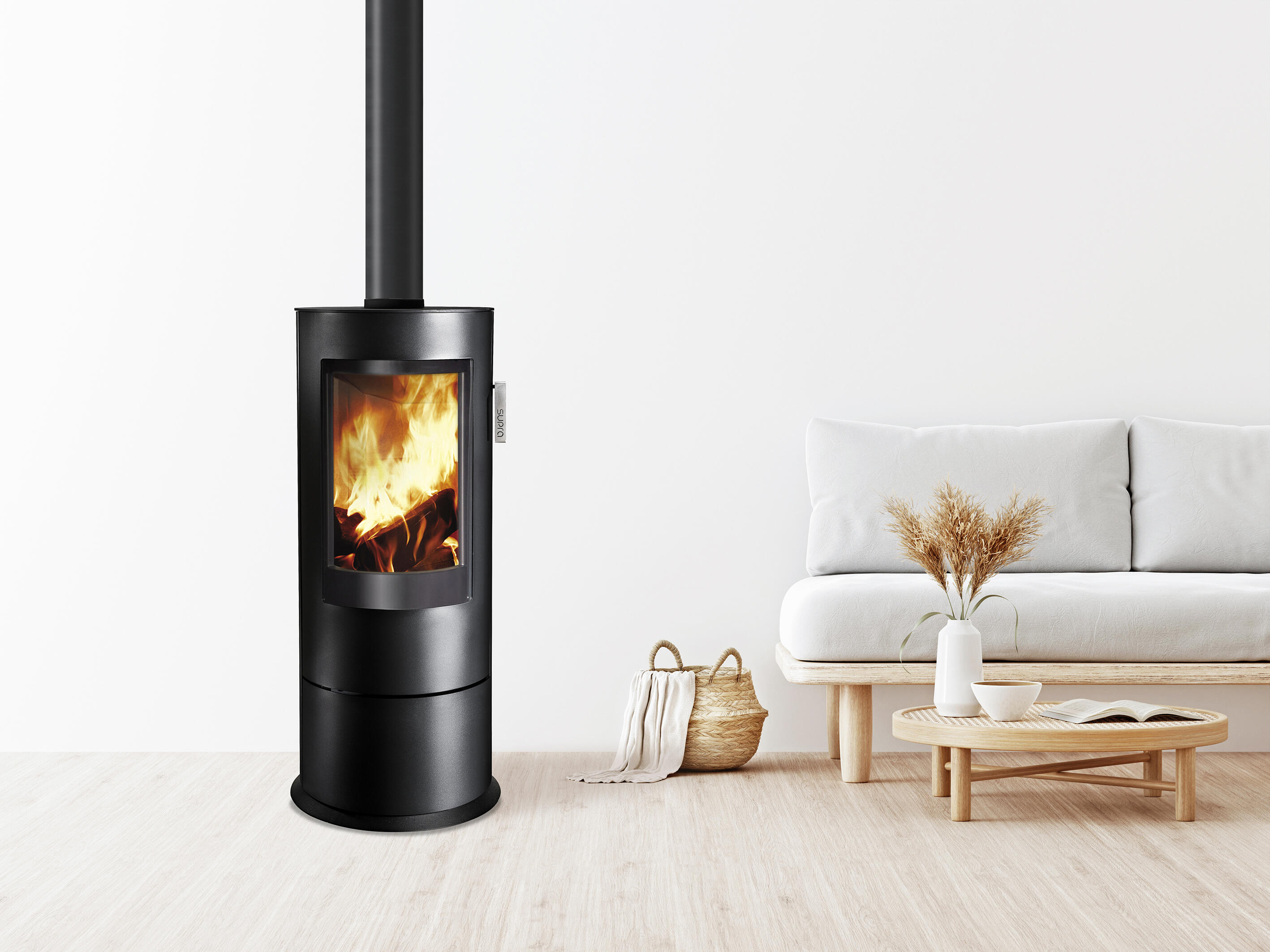 Poêle à bois SUPRA Chloe noir, 7.1 kW | Leroy Merlin