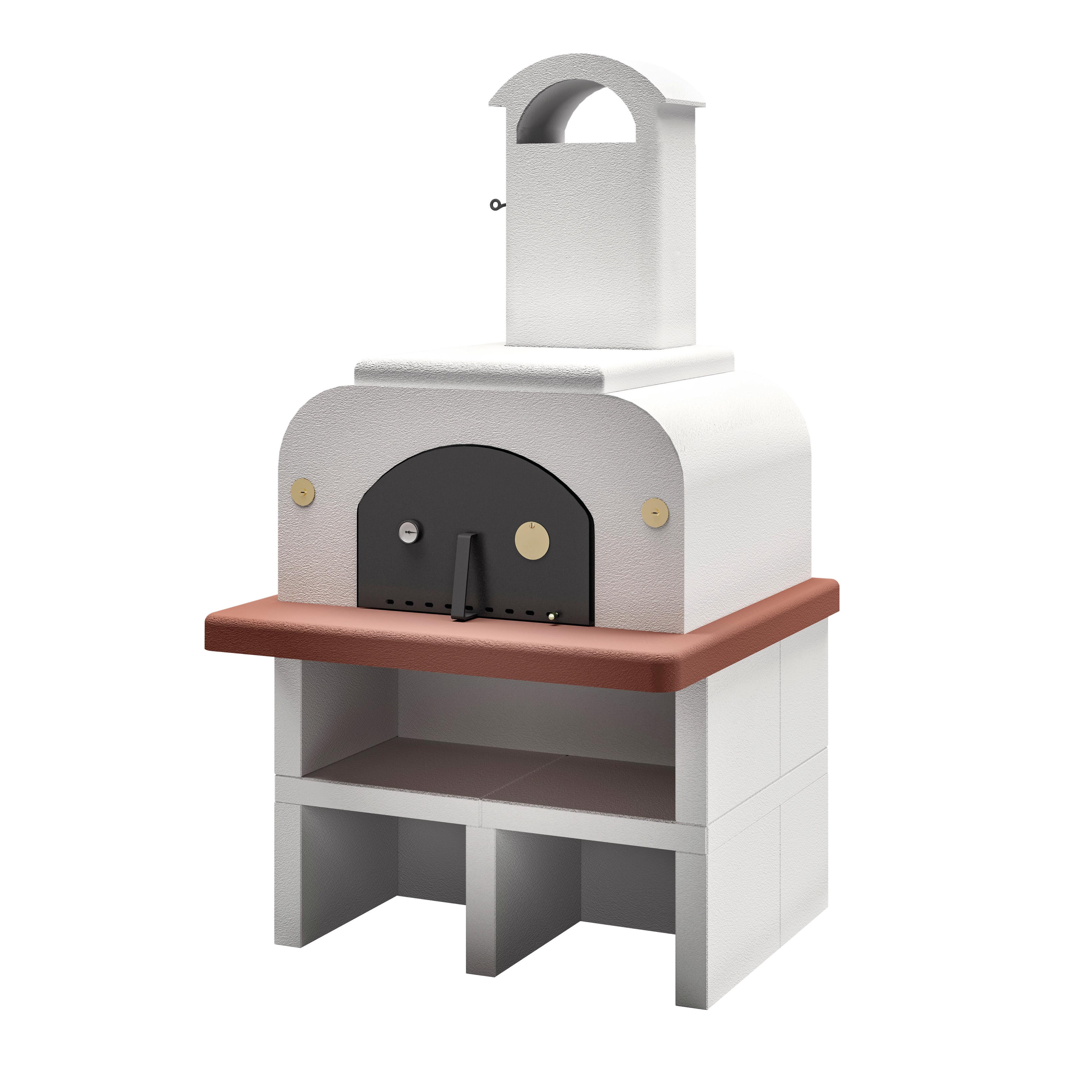 Forno Per Pizza Pizzello A Legna - 2 Strati, Con Pietra Per Pizza, Griglia BBQ, 40.6cm, Per Esterno - Foto 3