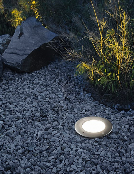 Spot à encastrer LED fixe, blanc chaud, Lamedo rond inox EGLO - 2