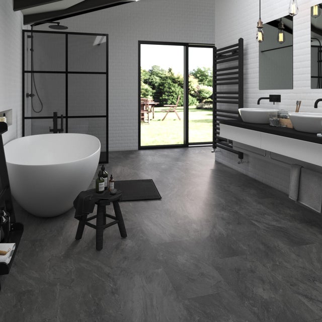 Dalle PVC clipsable intenso ARTENS New zeia effet pierre