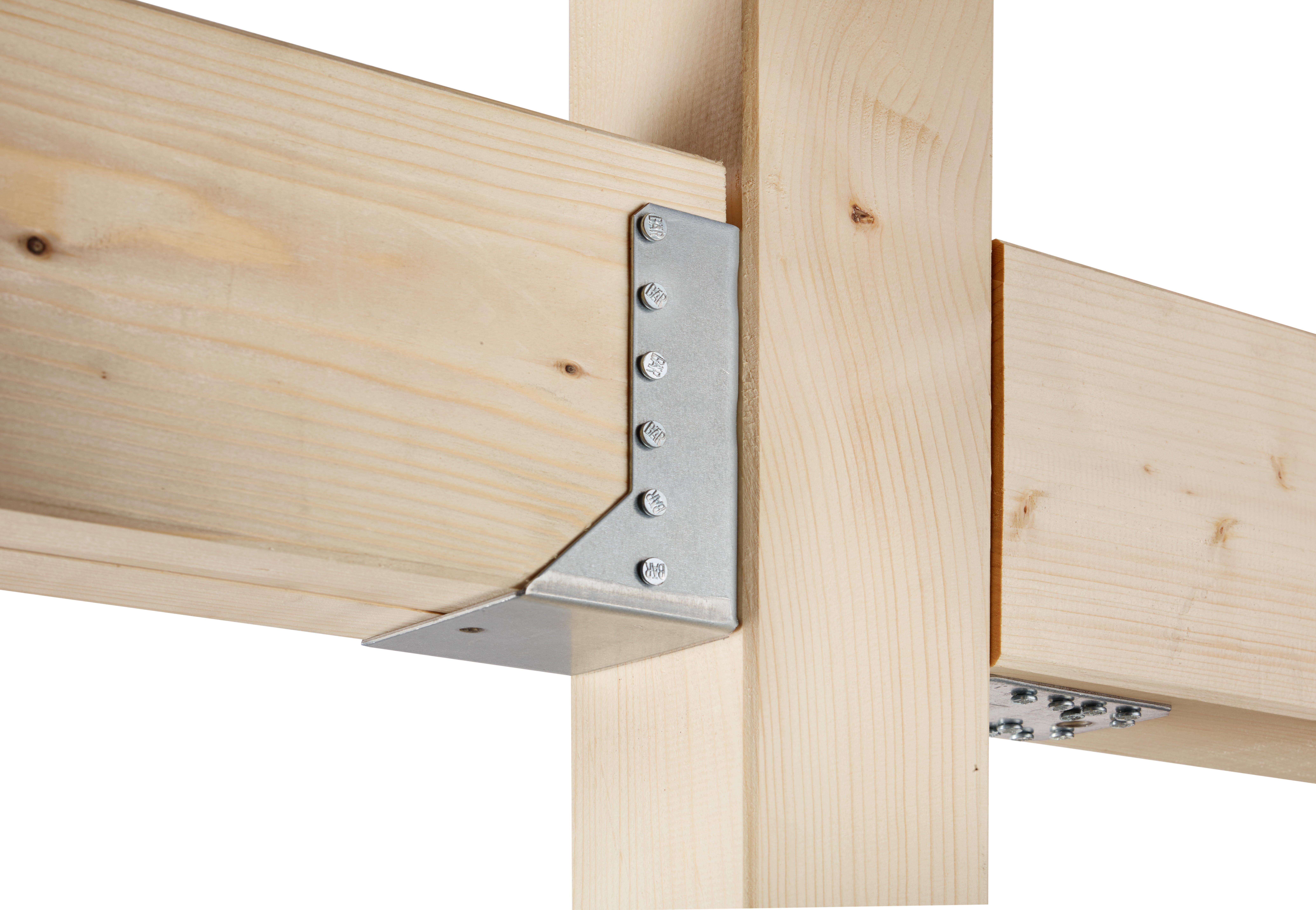 Support de poteau forme U acier galvanisé / galvanisé, 64x128 mm ALBERTS - 3