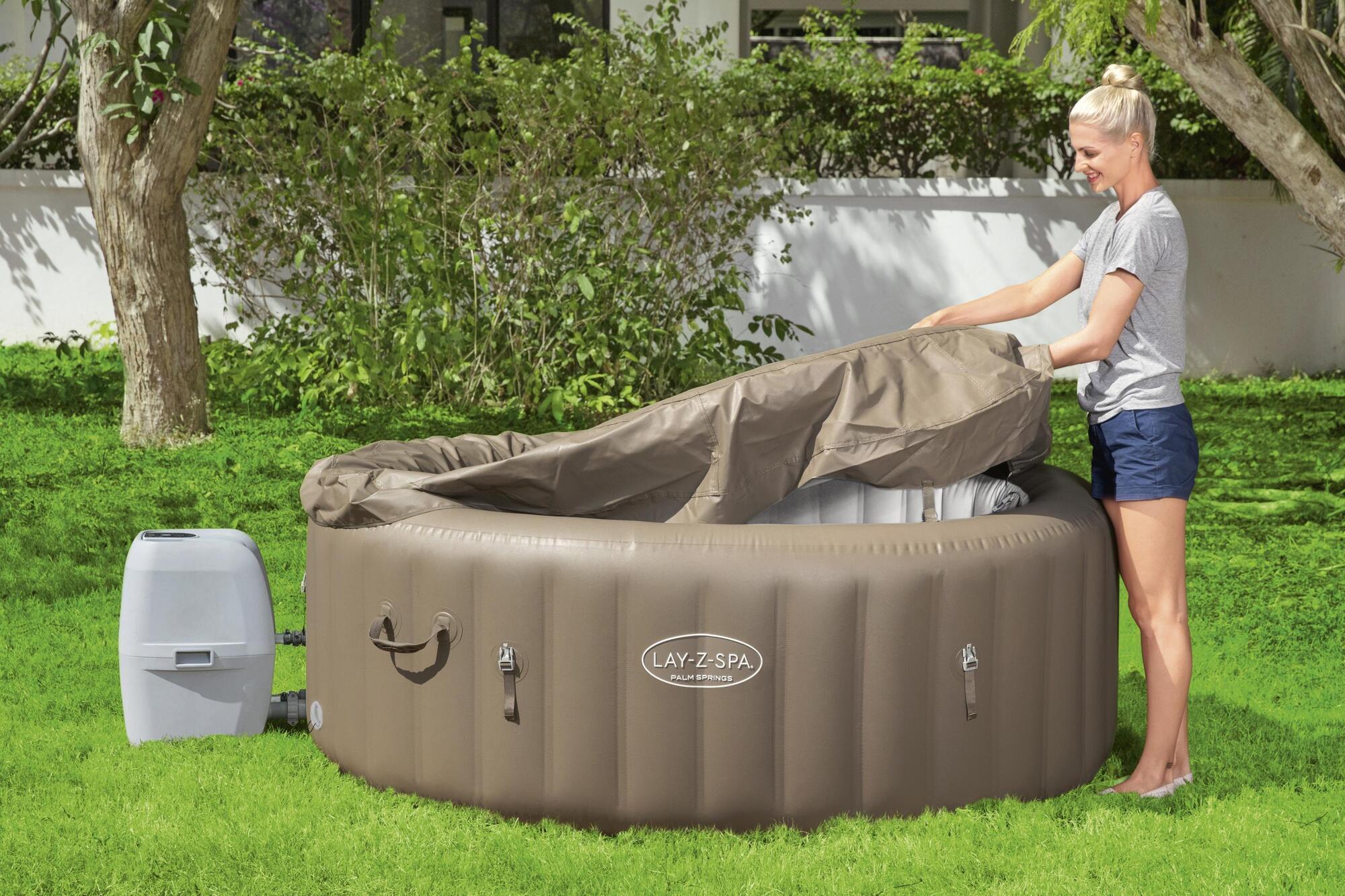Spa gonflable LAY-Z PALM SPRINGS BESTWAY, 4/6 places, rond - 5
