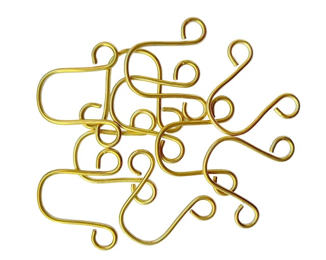 Lot de 10 anneaux pour tringle à rideau Ruflette 28 mm laiton laiton laitonné