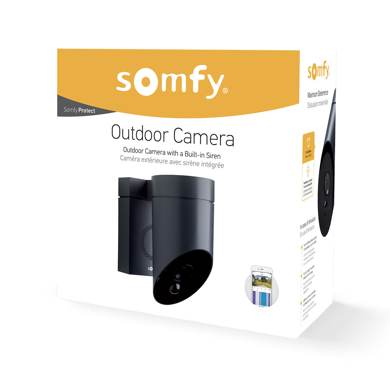 Caméra de surveillance extérieure filaire SOMFY Protect gris - 4