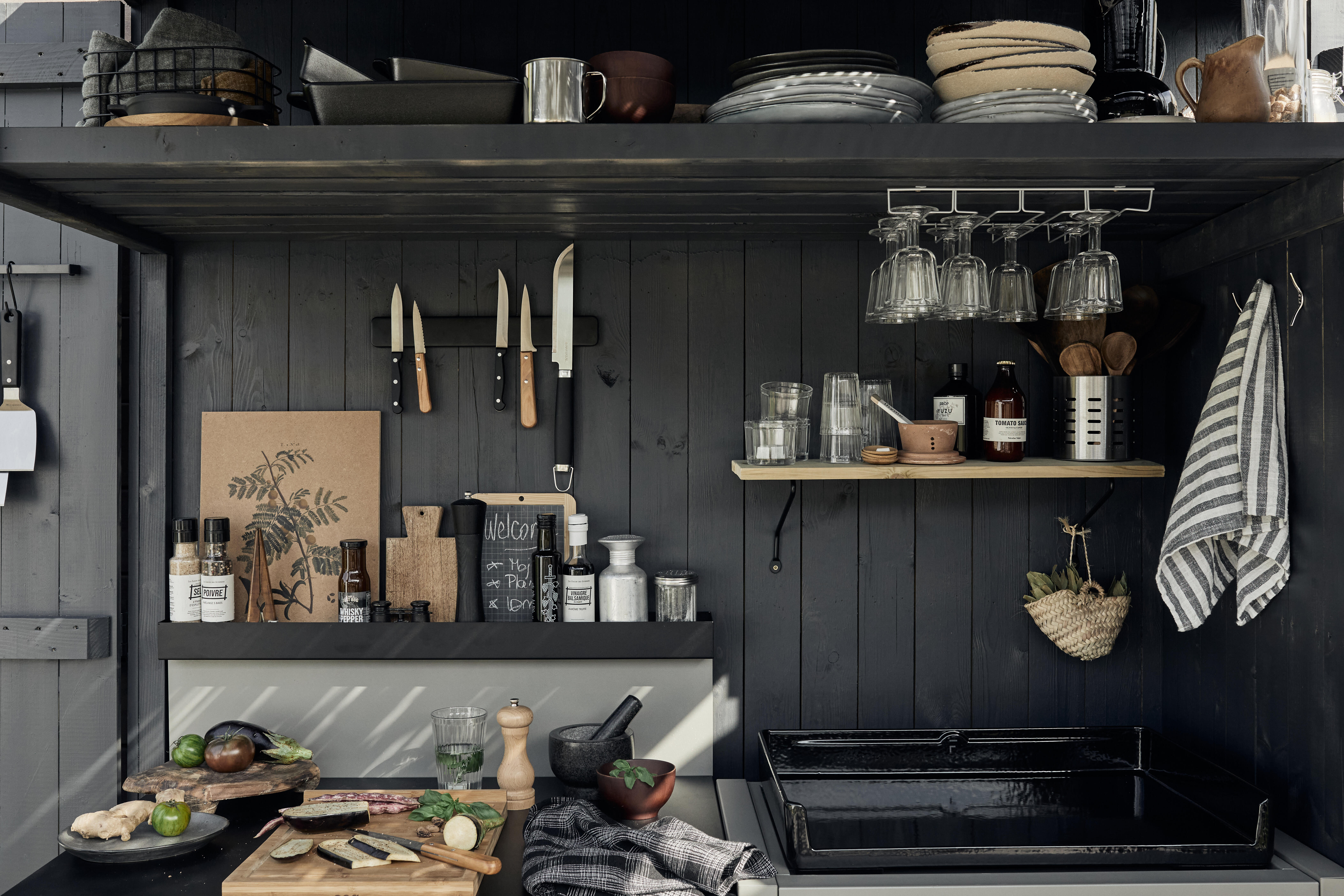 Porte-verre à vin acier l.36 x P.29 x H.3.5 cm - 5