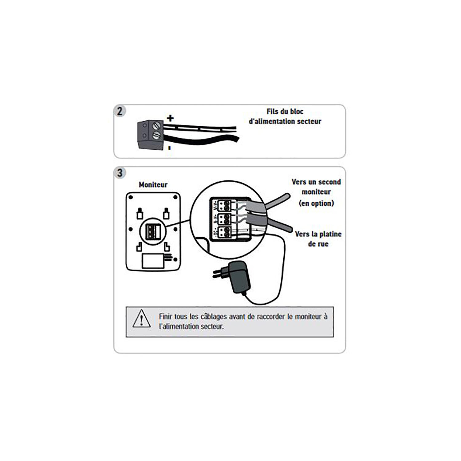 Visiophone filaire SOMFY 2 fils V100+ 1870535 - 3
