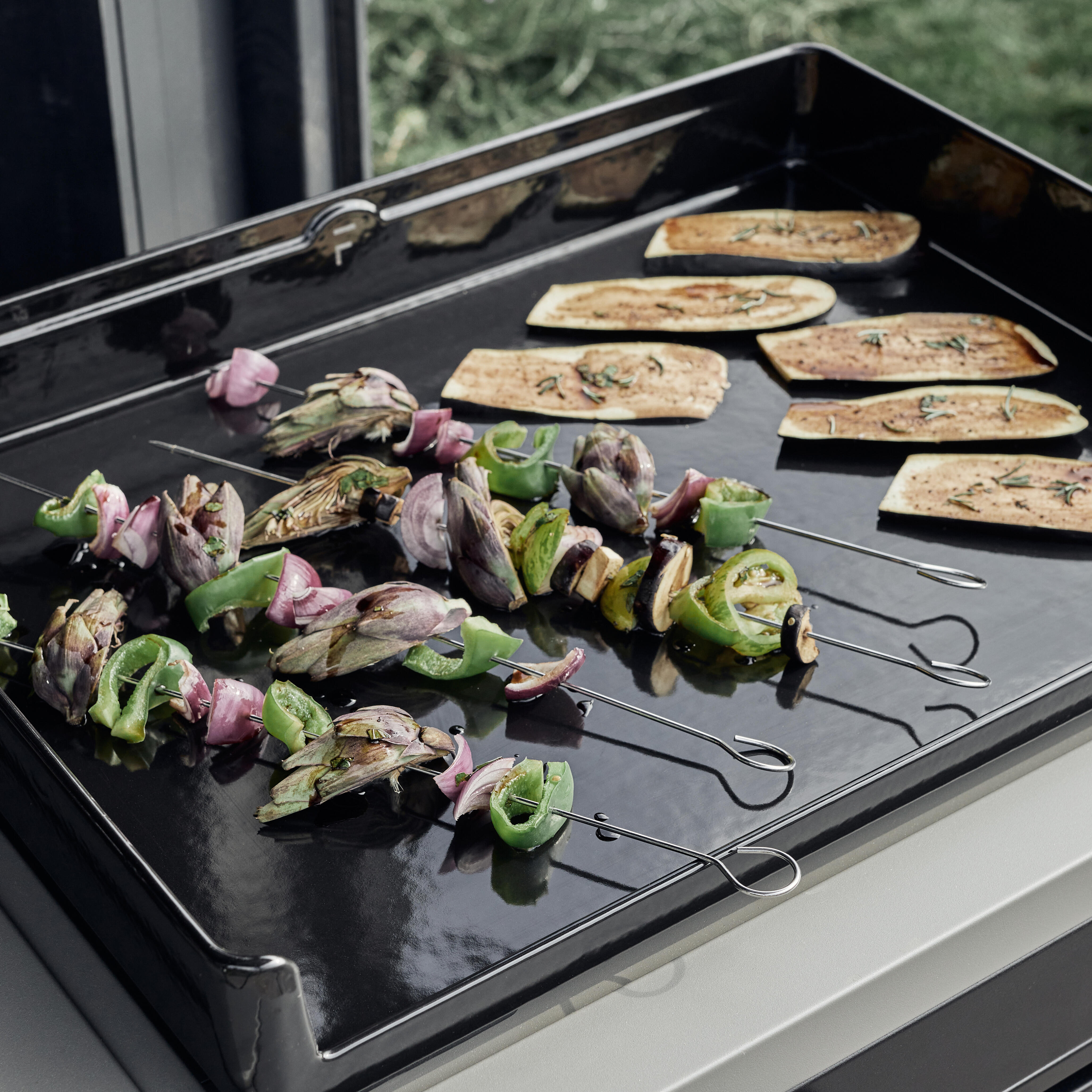 Lot de 10 piques à brochette 40cm en inox NATERIAL pour barbecue - 2