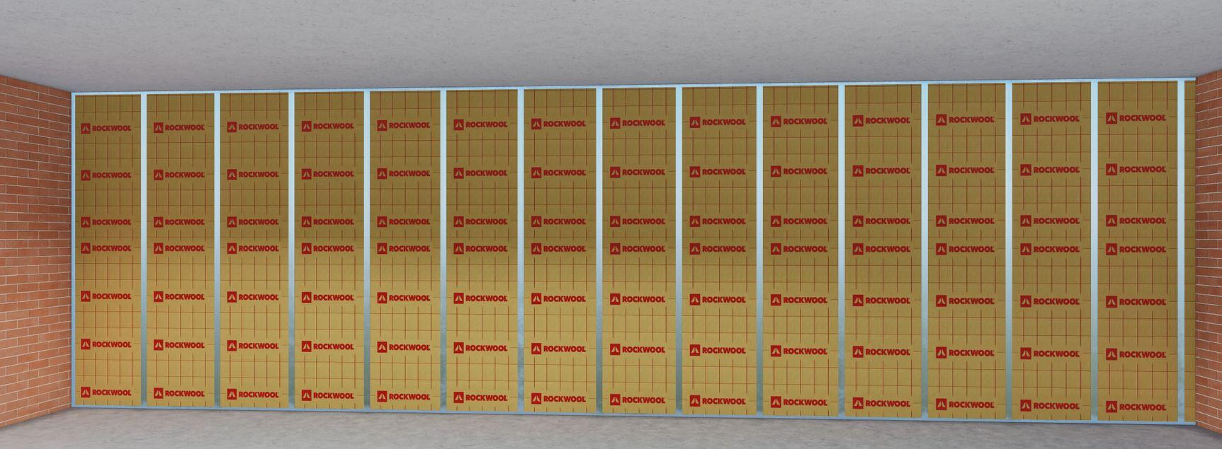 10 Panneaux de laine de roche ROCKWOOL Rockmur, Ep.75mm, 1.35x0.6m - 3