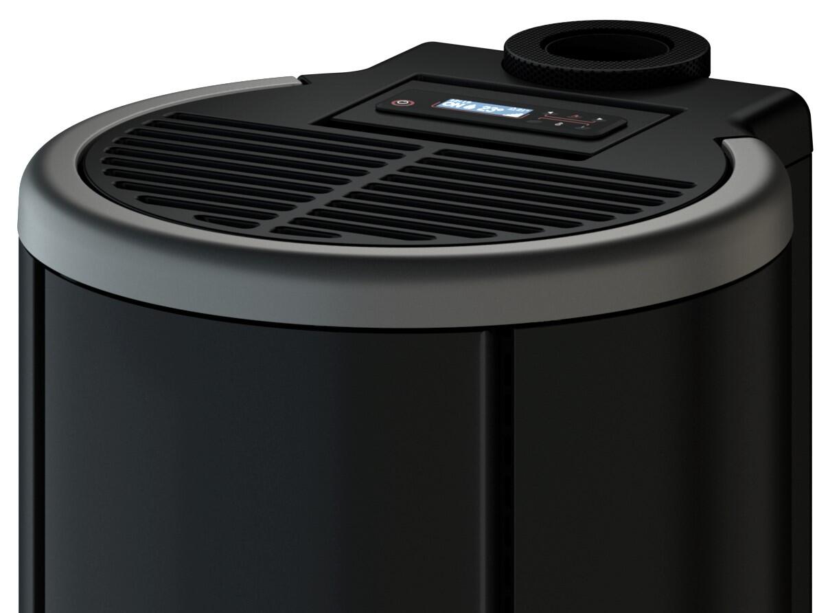 Poêle à granulés FREEPOINT Chrome titanium gris 5.5kW - 3