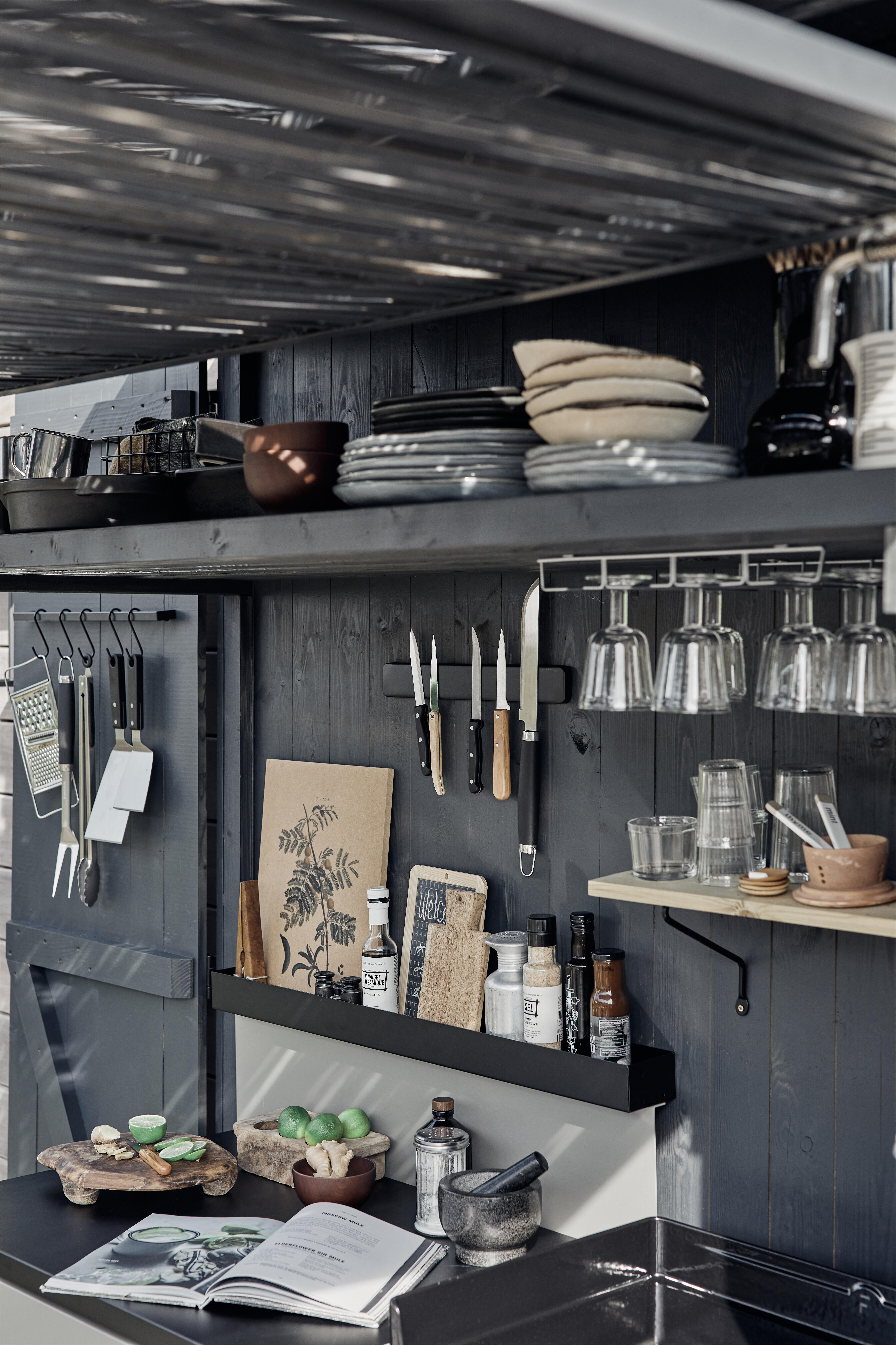 Porte-verre à vin acier l.36 x P.29 x H.3.5 cm - 3