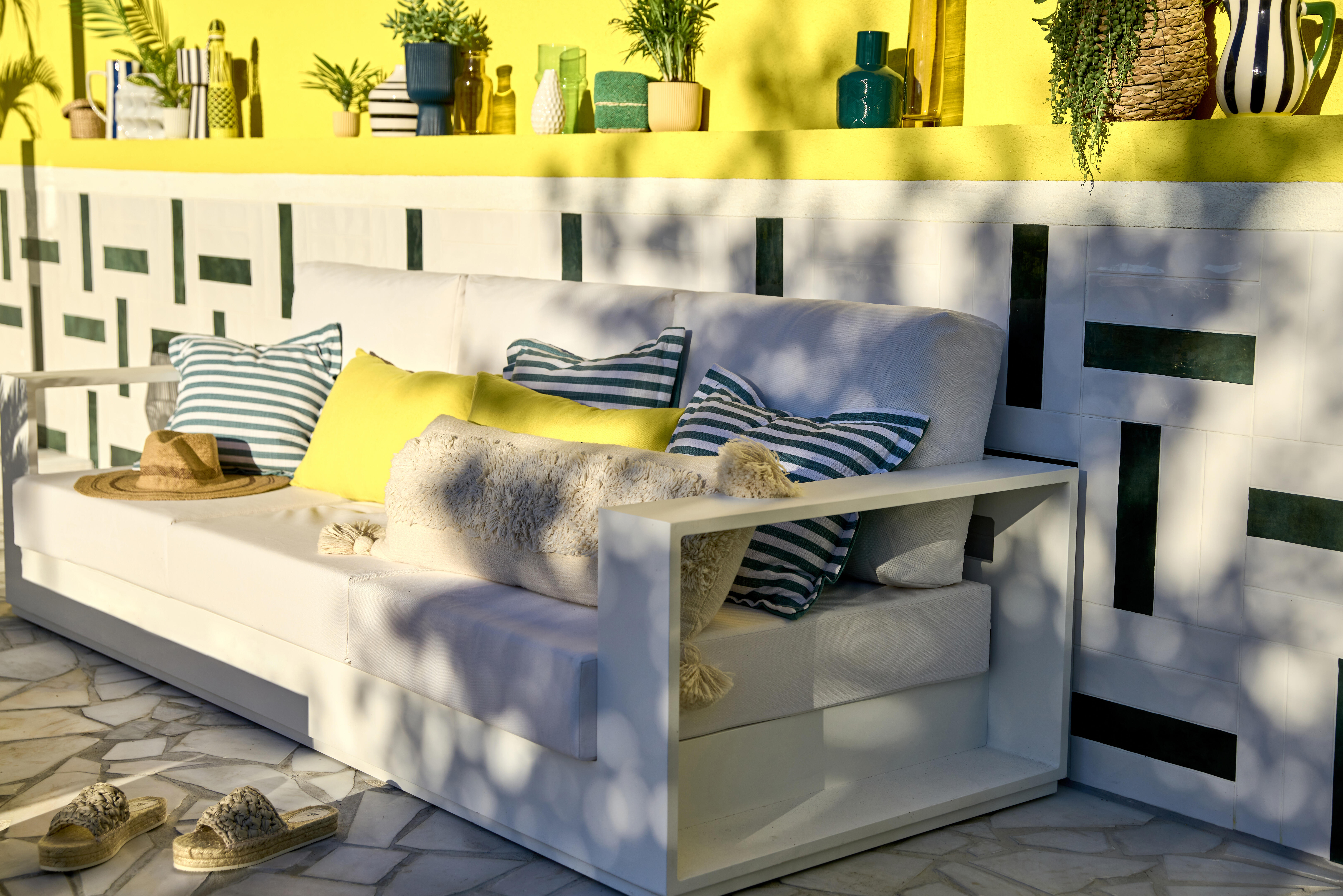 Canapé 3 places de jardin aluminium NATERIAL Lagun - 4