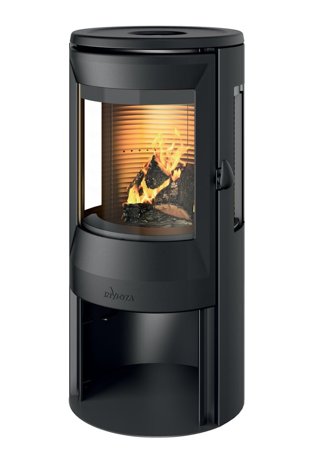 Poêle à bois INVICTA Neosen noir, 8 kW