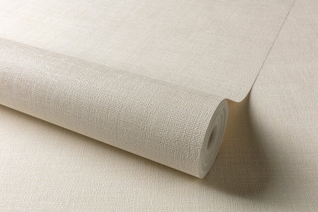 Papier peint vinyle Textile nacré blanc calcaire