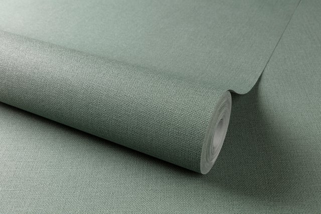Papier peint intissé Textile mat INSPIRE vert kaki