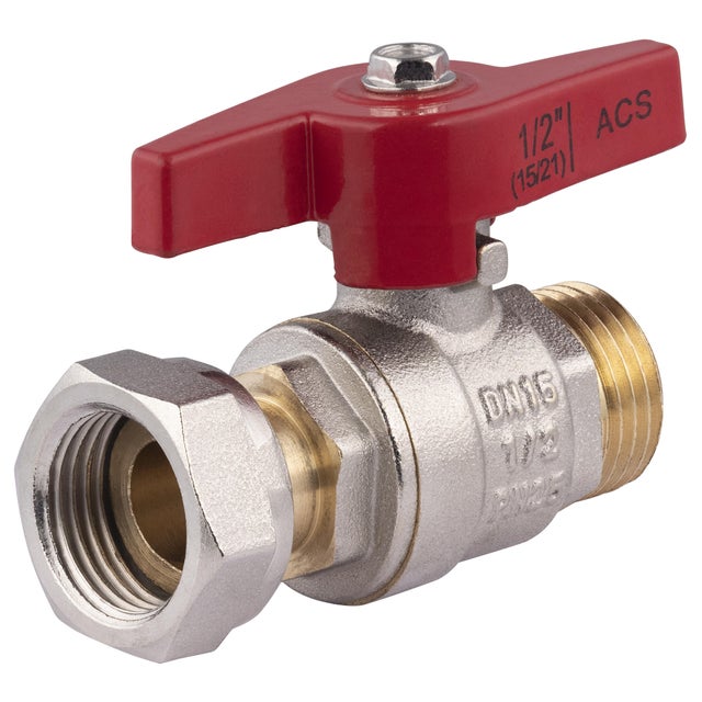 Vanne papillon à écrou libre MF 15x21 (1/2