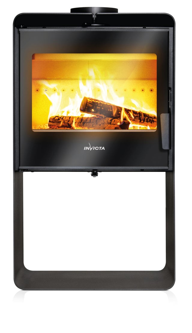 Poêle à bois INVICTA Boree noir, 7.5 kW