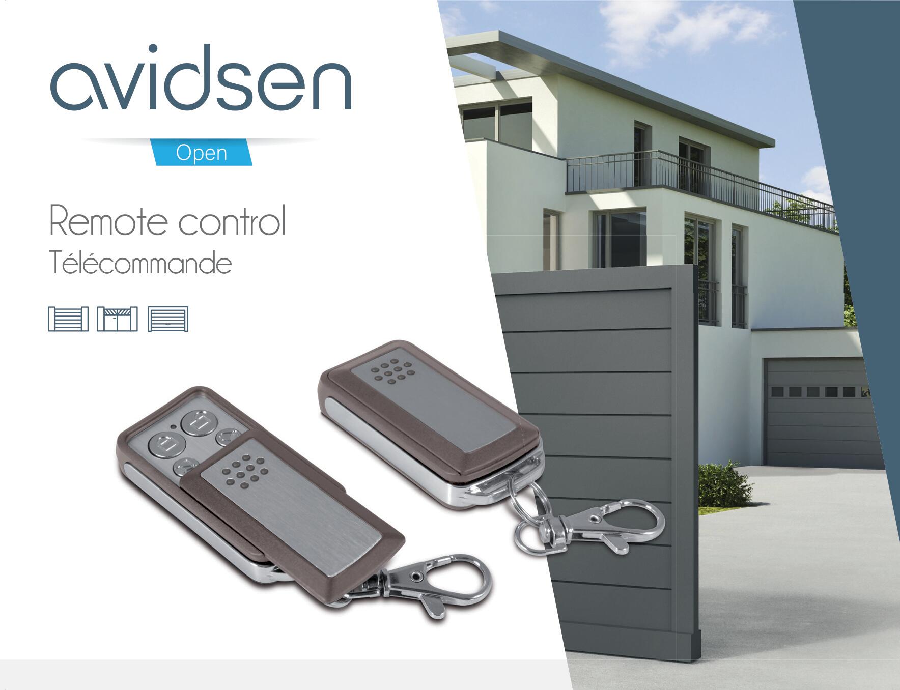 Télécommande 4 touches pour motorisation, AVIDSEN 114253 - 2