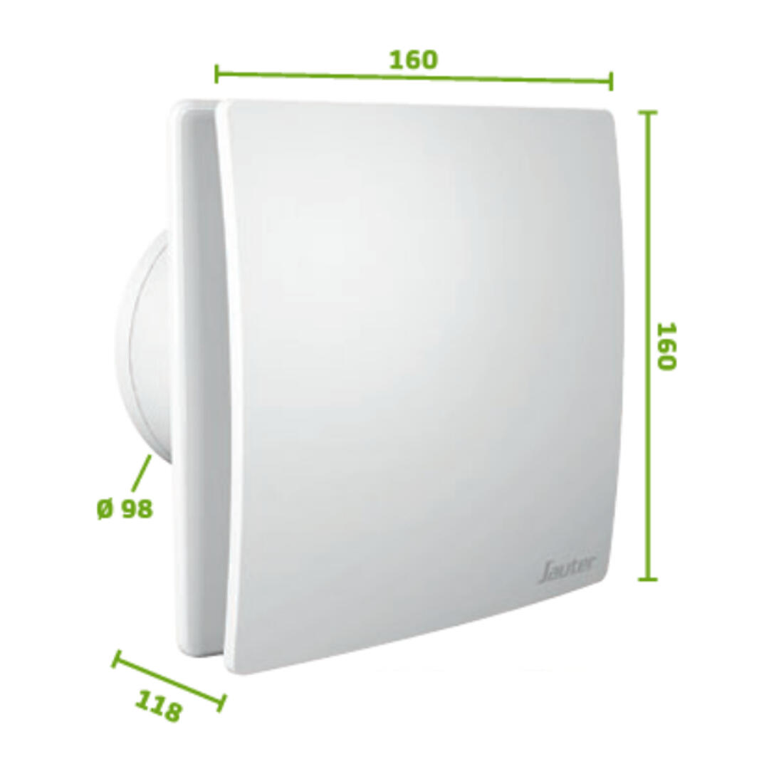 Aérateur permanent à détection d'humidité SAUTER Zemu SDB 100 mm - 4