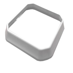 Embase poteau angle PVC CLEA blanc, H.1 cm