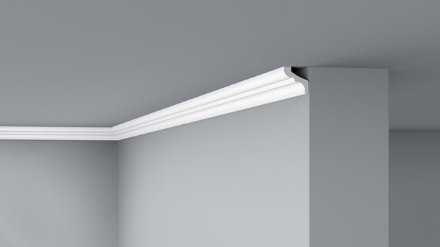 Corniche Décorative Mstyle – 12m De Profilé Plafond – 100x100mm – Blanc – Neuf