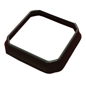 Embase poteau angle PVC CLEA anthracite, H.1 cm