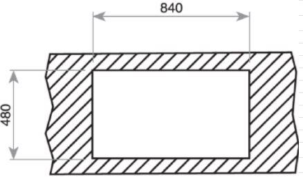 Evier en inox 1 bac 50 x 86 cm vidage inclus Etoile - 3