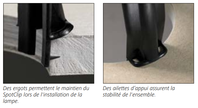 Lot de 10 cloches de protection pour spot à encastrer Spotclip I noir - 3