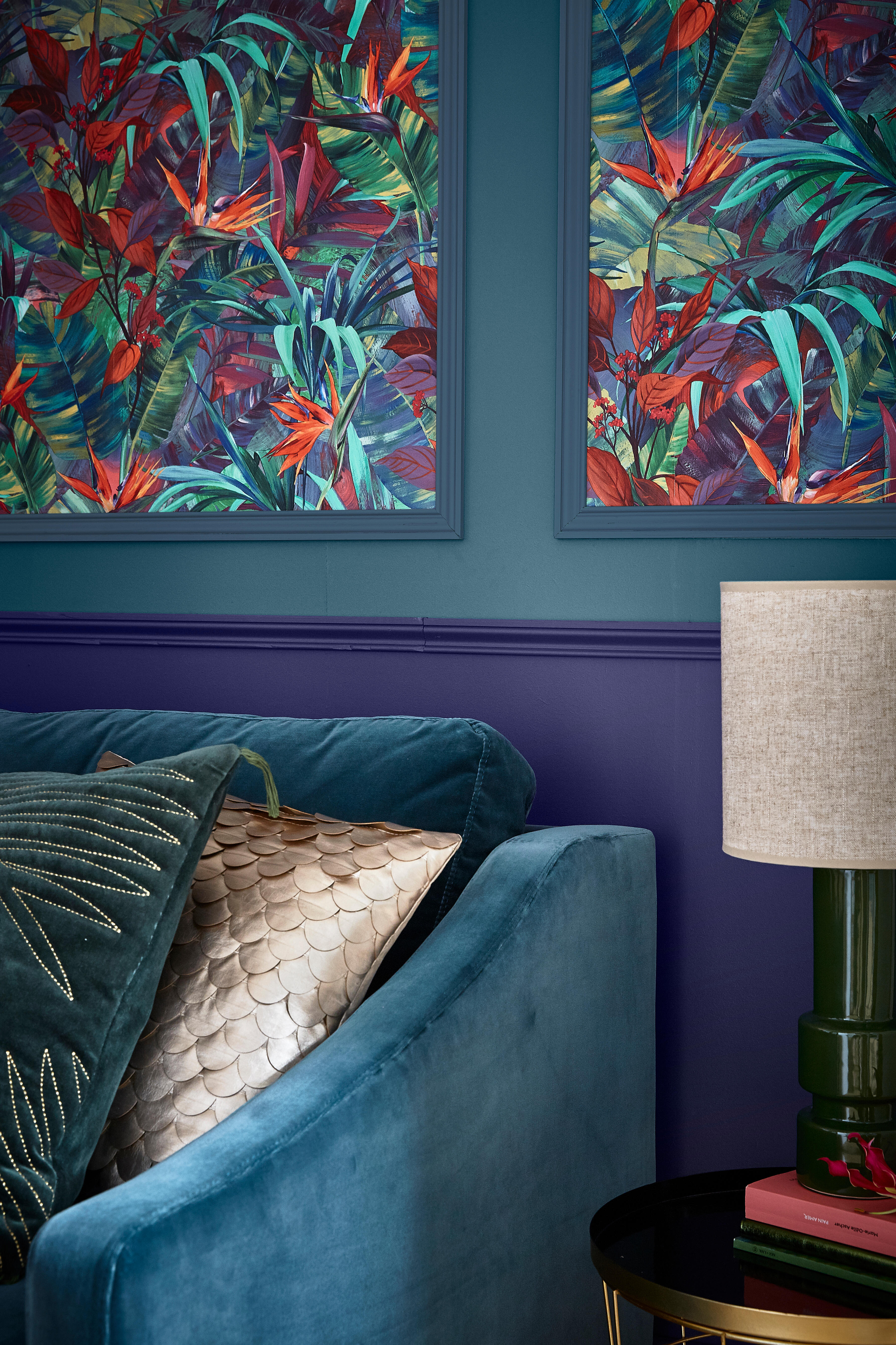 Papier peint intissé Paradise flowers multicolore - 3