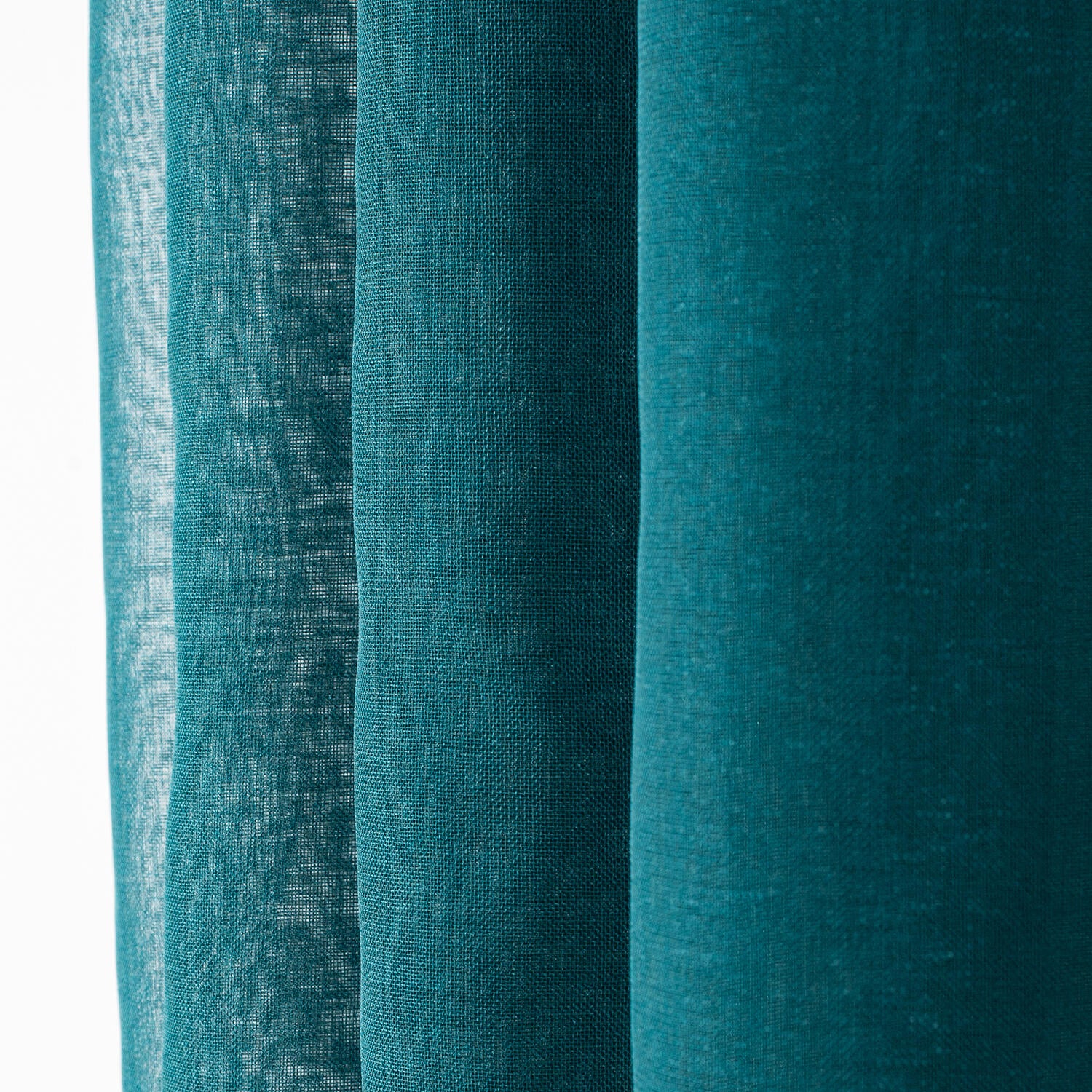 Voilage tamisant, Charlotte, bleu H.260 x l.140 cm Leroy Merlin