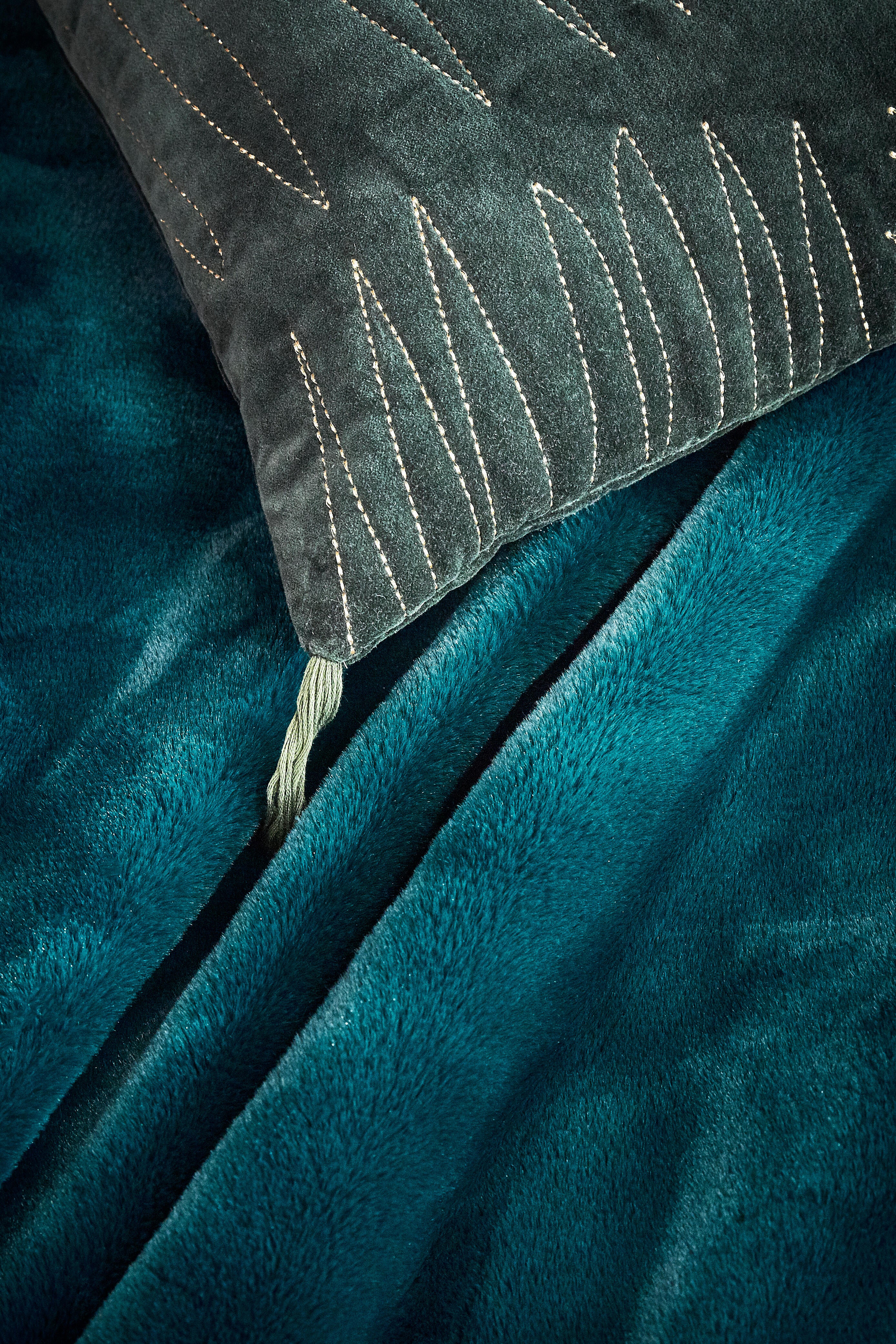 Plaid Boreal, bleu canard 120x150 cm - 6