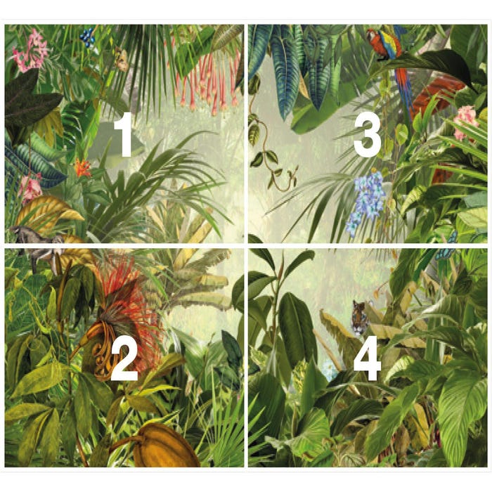 papier peint tropical