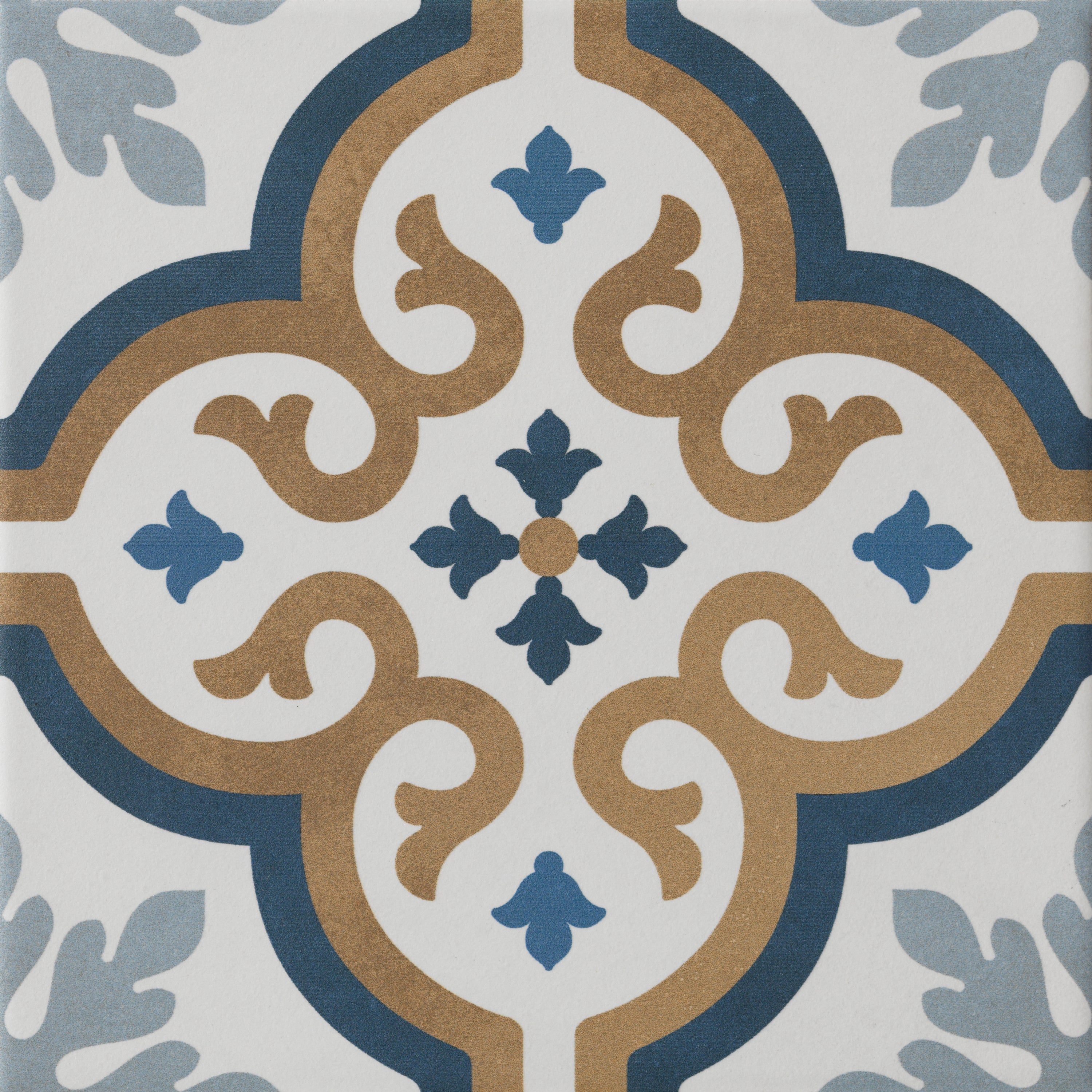 Carrelage sol / mur effet ciment bleu Patrimony l.20 x L.20 cm FRASSINORO GRESMA - 2