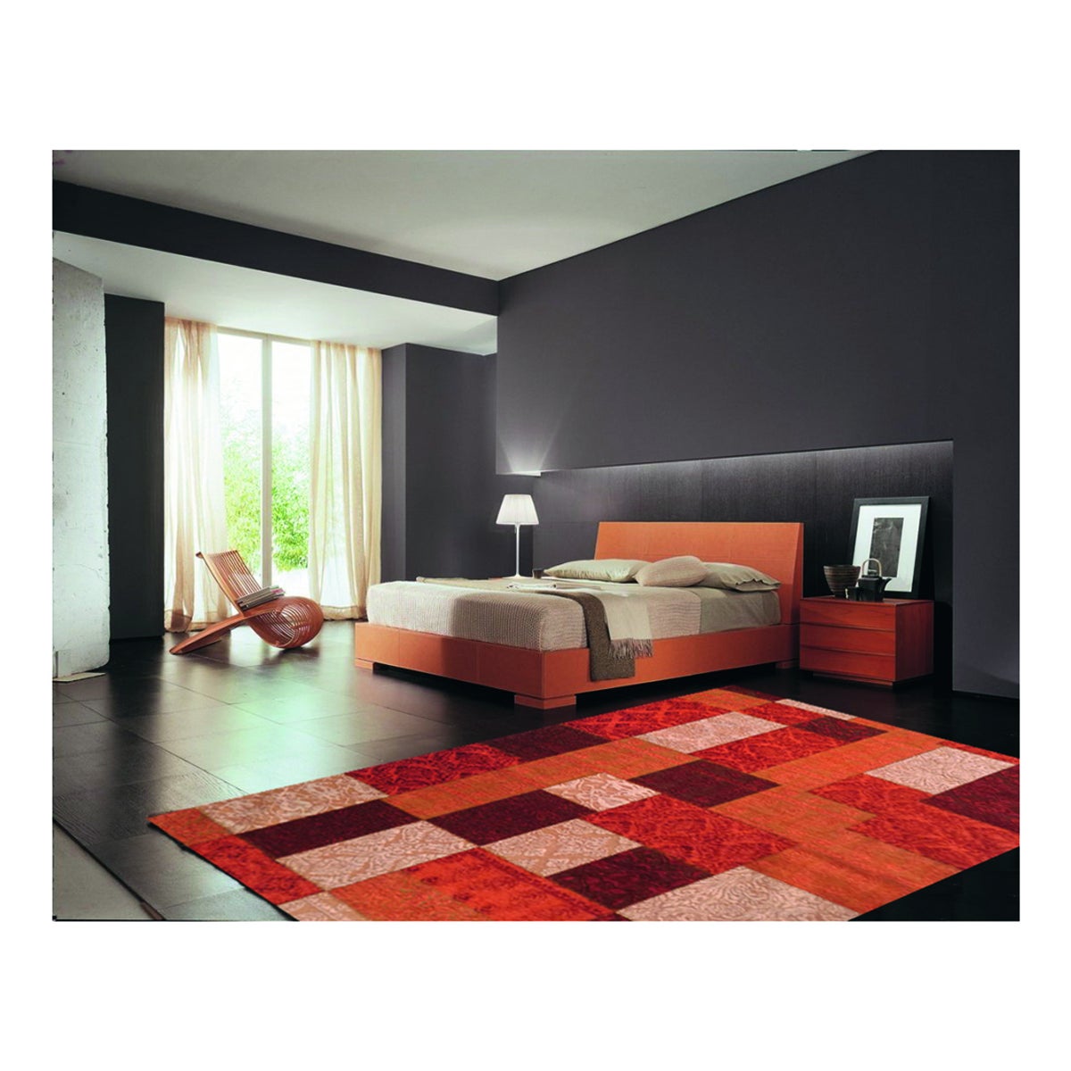 Tappeto Modern kilim in acrilico, L 230 x L 160 cm, arancione - 2