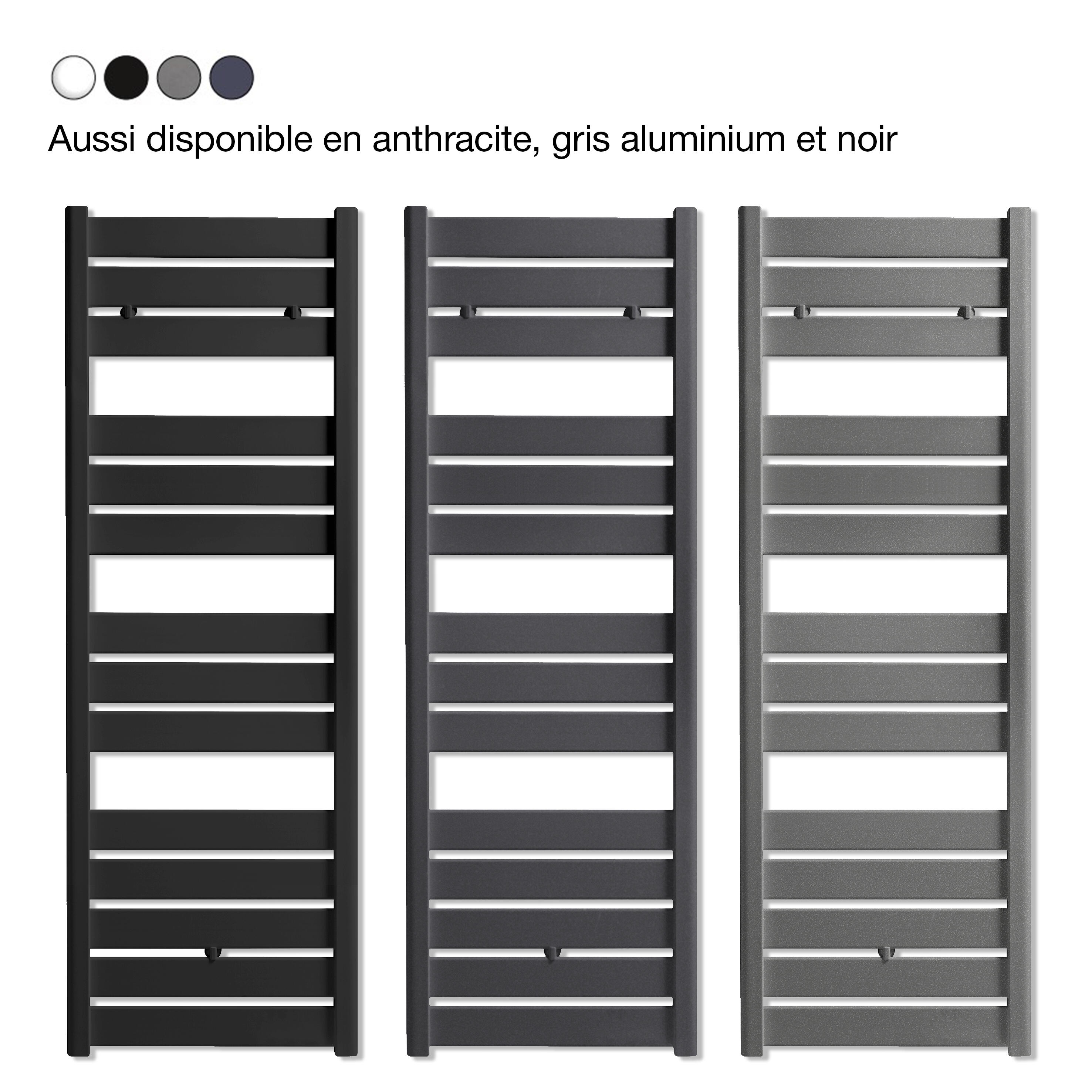 Sèche-serviettes à eau chaude eau chaude ACOVA, 625 W, H.145.2 x l.50 cm Madras  - 5