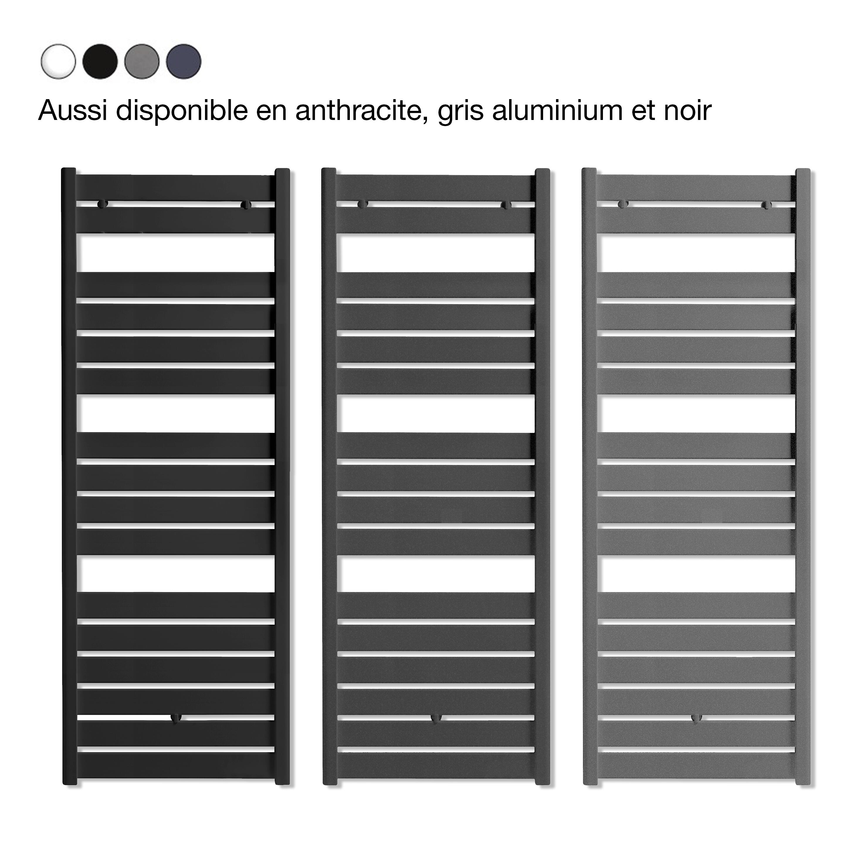 Sèche-serviettes à eau chaude eau chaude ACOVA, 804 W, H.162.1 x l.60 cm Madras  - 4