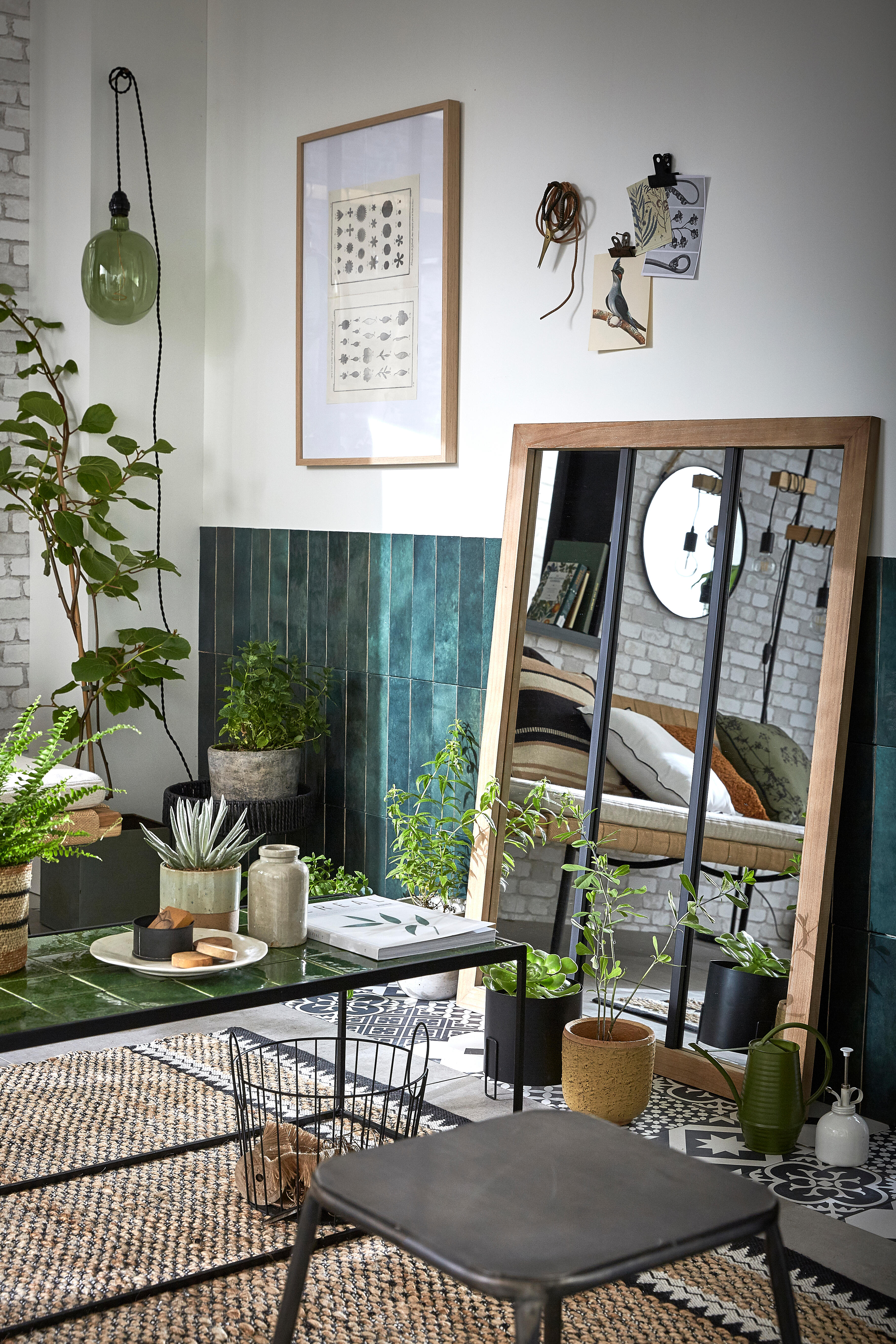 Panière Dario métal filaire noir, 23.7 x 27 cm - 2