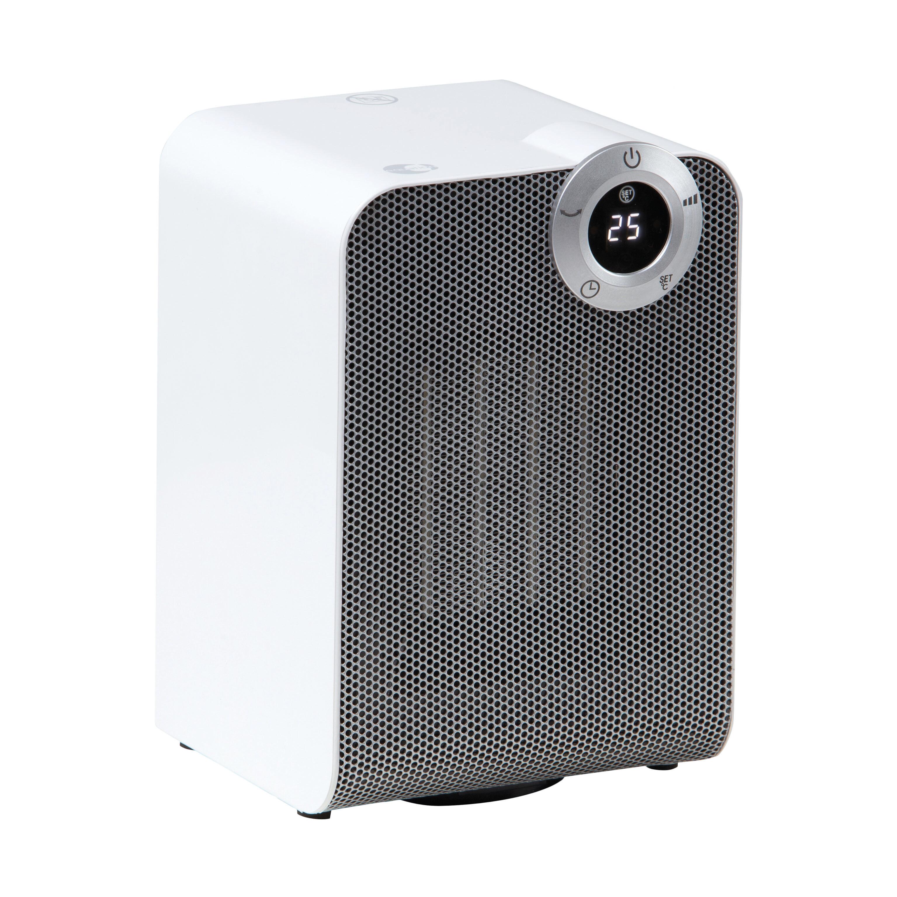 Emerio Termoventilatore In Ceramica PTC – 1800W, Due Livelli, Termostato Regolabile, Sicurezza Anti-ribaltamento