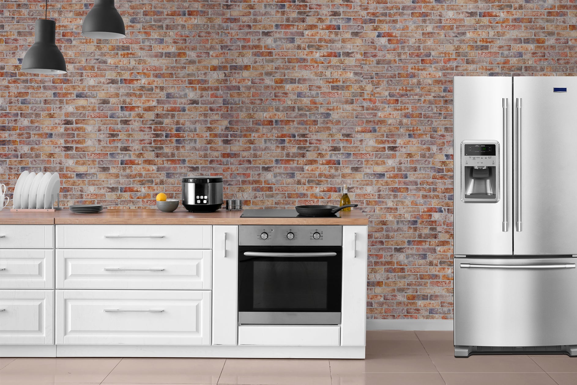 Plaquette de parement béton effet brique Chester Loft intérieur / extérieur - 2