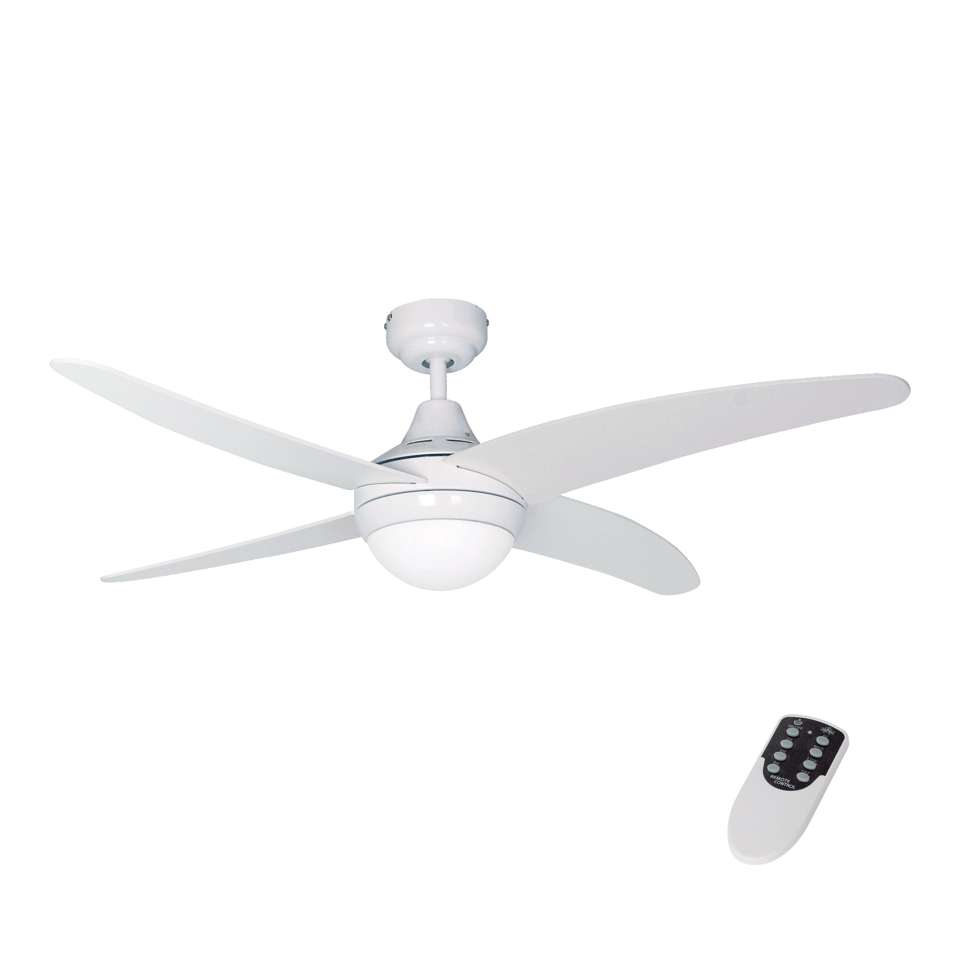 Ventilatore Da Soffitto Con Luce LED E Telecomando - Silenzioso, 6 Velocità, Timer E Reversibile - Grigio 48x12 Cm - 3