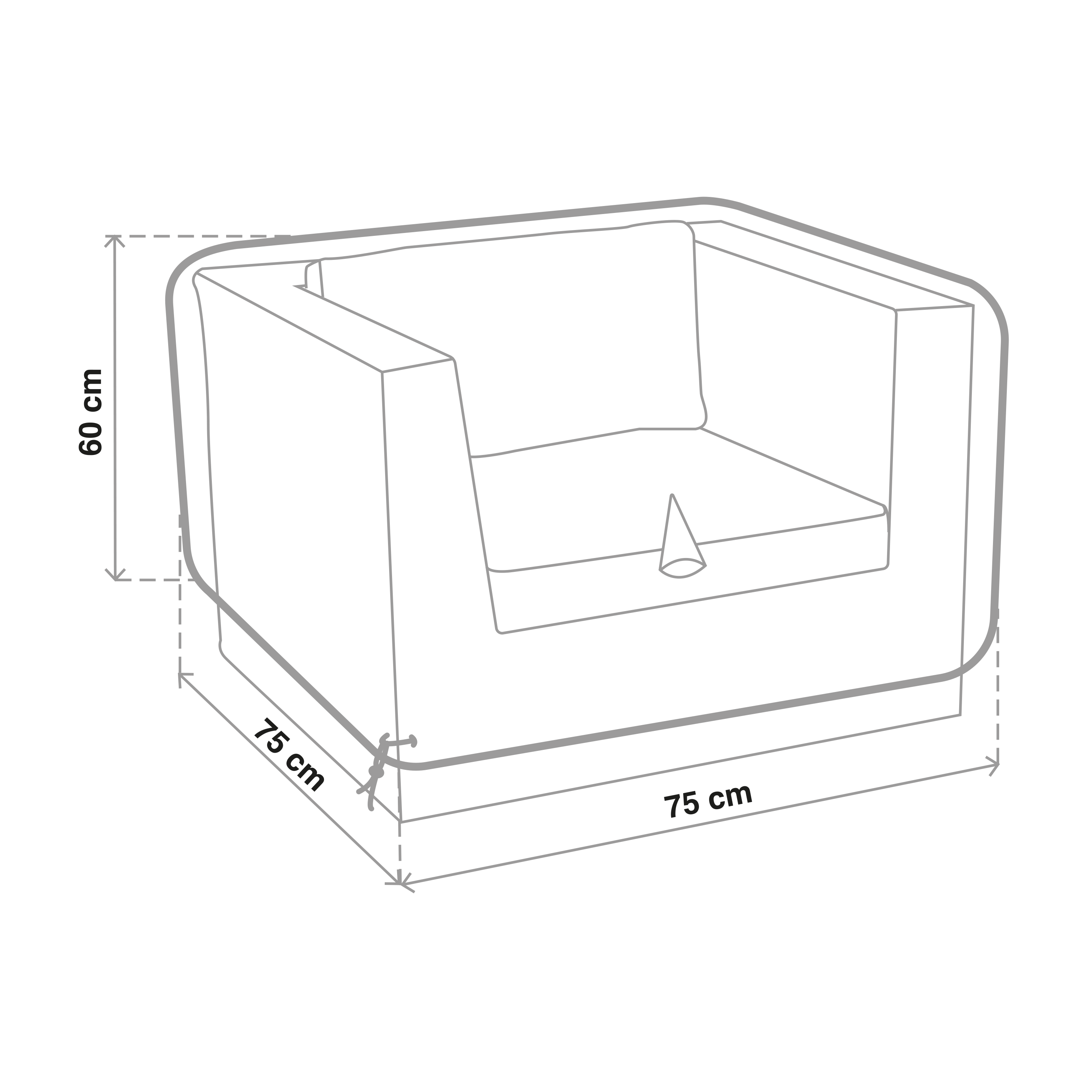 Cobertura para cadeirão 75x75x60 cm Naterial - 6