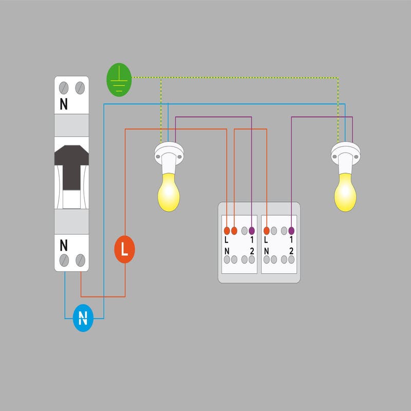 Comment brancher un interrupteur double ?