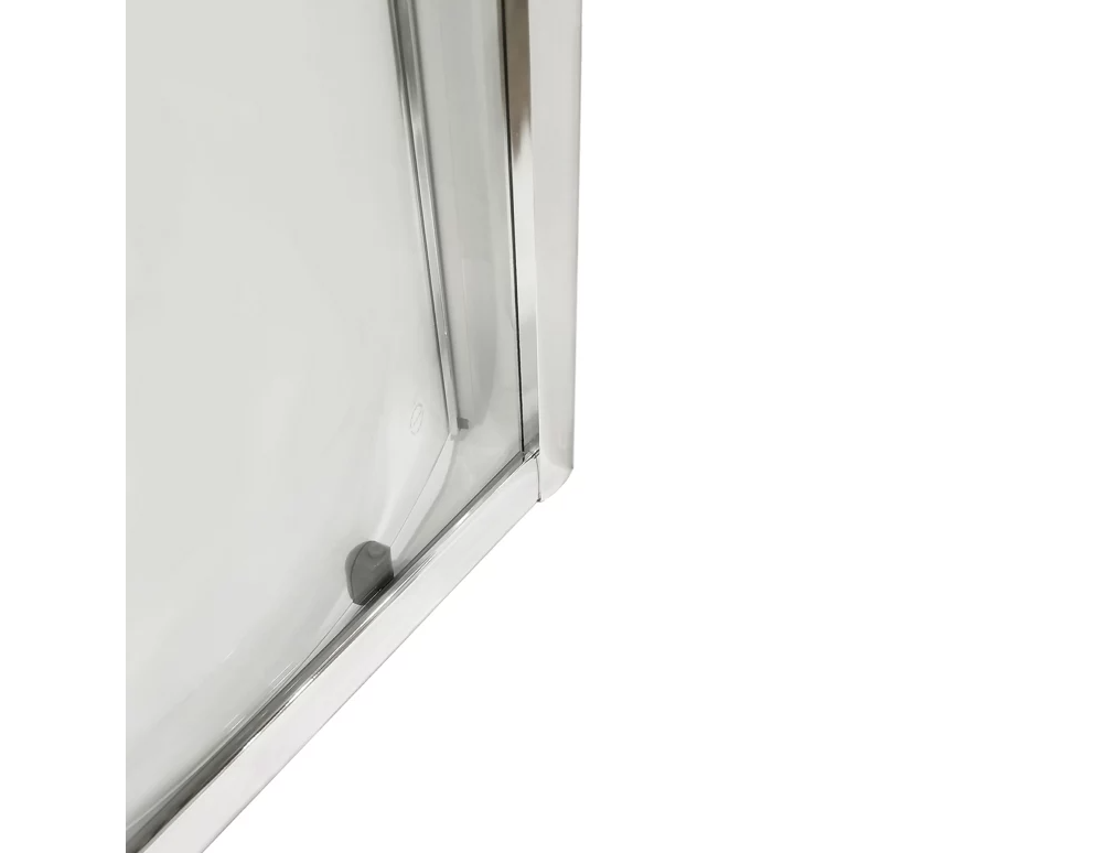 Box doccia angolare con porta scorrevole, vetro 4 mm, L 77.5-79 cm x L 77.5-79 cm, H 185 cm, cromo Essential - 5