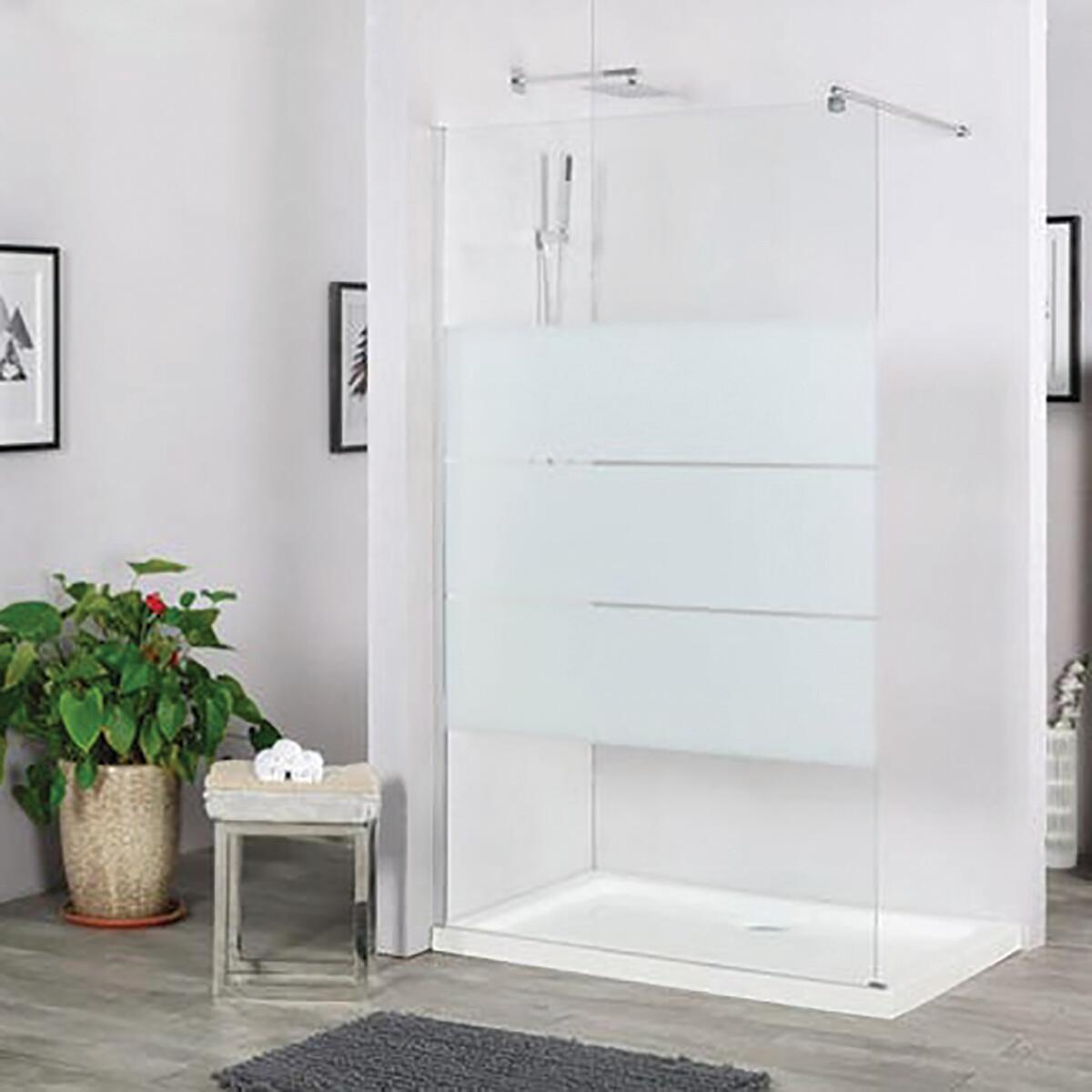 Box doccia walk-in Easy, vetro 6 mm, L 117-118.5 cm x H 195 cm, profilo cromo - 7
