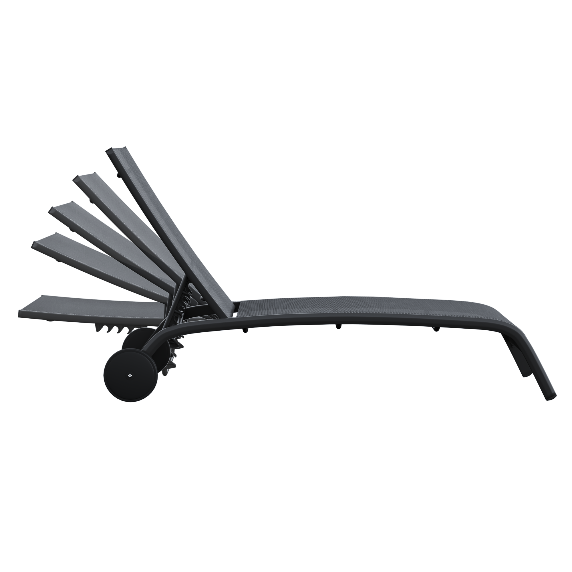 Bain de soleil en aluminium NATERIAL Lyra gris - 4