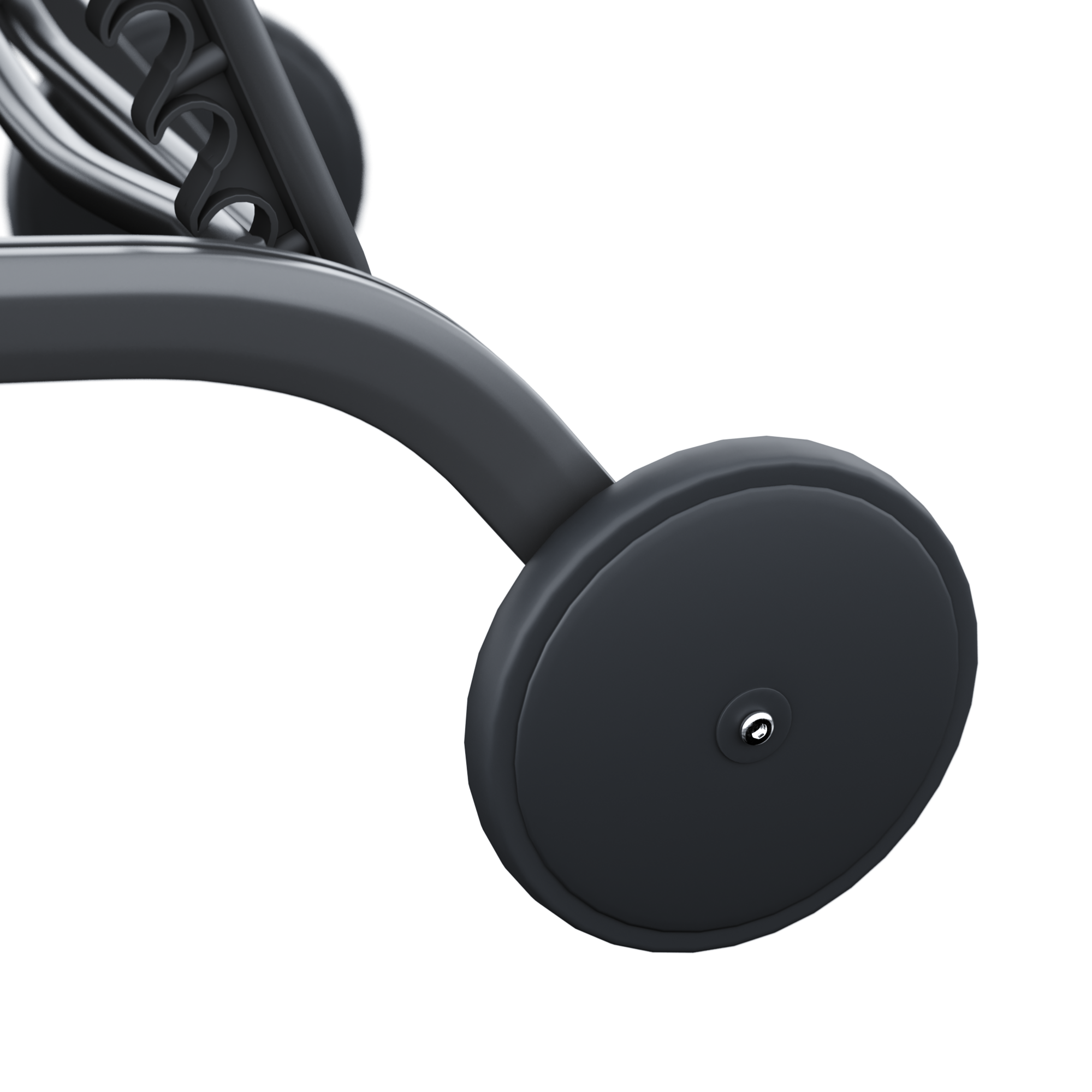 Lettino senza cuscino Lyra II NATERIAL in alluminio nero e seduta grigio - 16