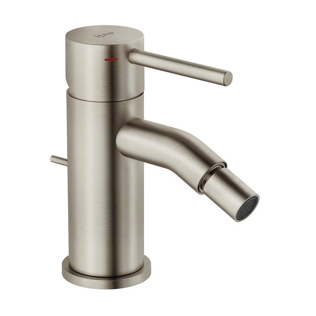 Rubinetto per bidet getto laminare cristallino TAYRONA HUBER nichel spazzolato satinato