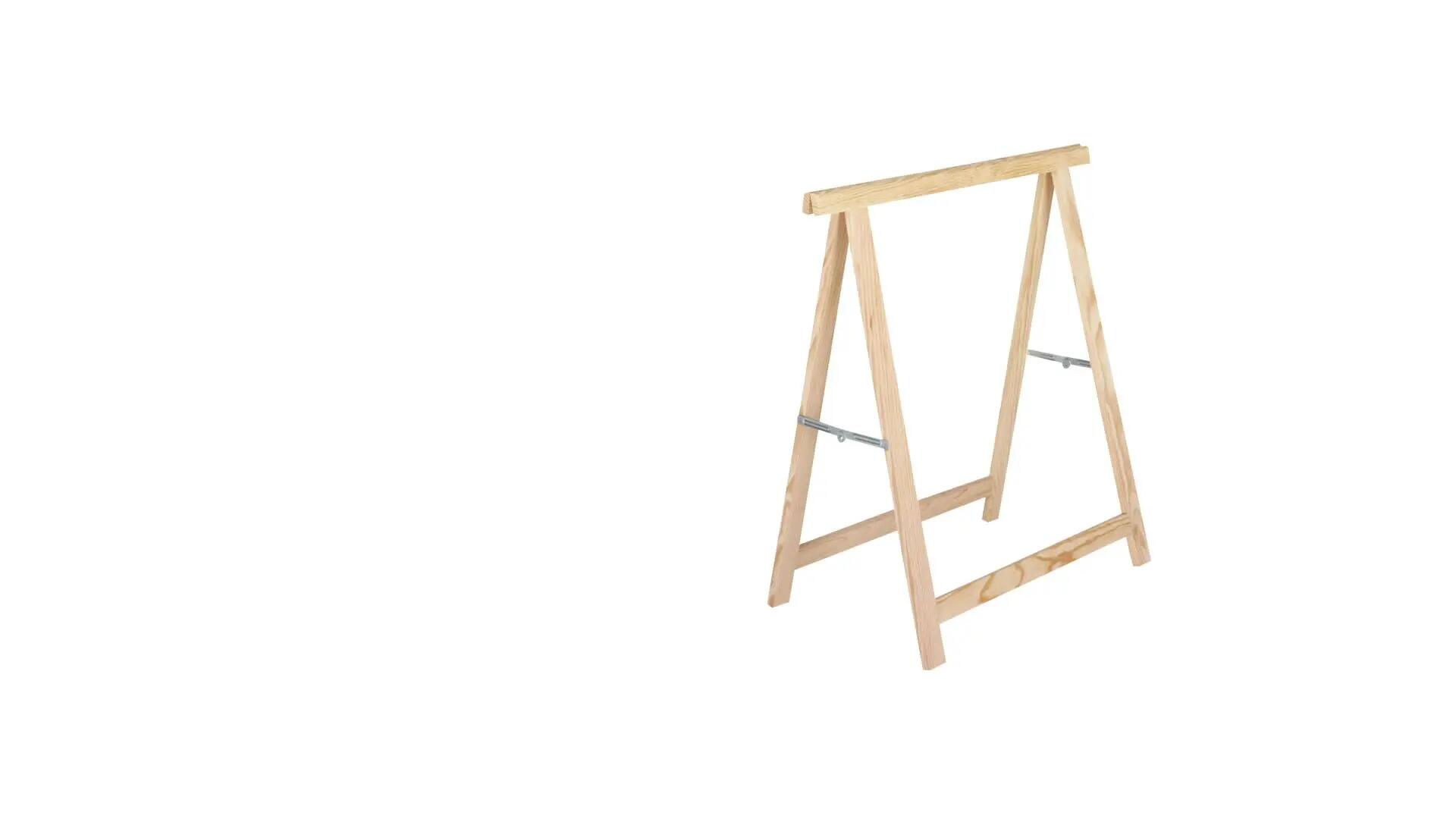 Cavalletto pino Standard L 73.5 x P 73.5 x H 74 cm legno naturale - 2