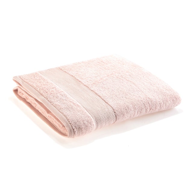 Asciugamano telo doccia spugna 100% cotone - prodotta in Italia rosa chiaro 100 x 150 cm